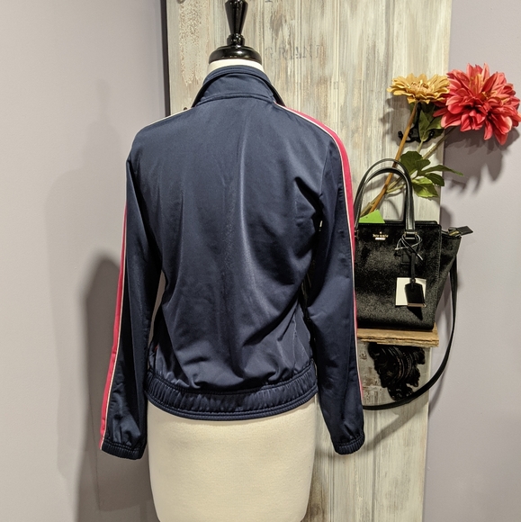 💗SOLD💗Puma navy and pink zippered jacket - Picture 3 of 7